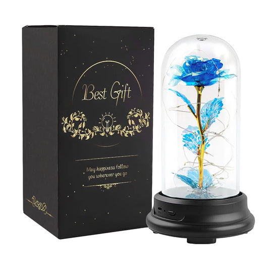 Rose Gifts for Women Preserved Flower Rose with LED Light Valentine'S Day Decorations - Unique Gifts for Her Mom Grandma Wife, Mother'S Day, Wedding Anniversary Gifts